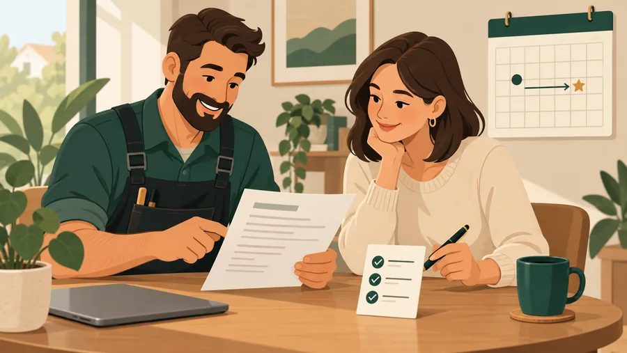 Ilustração de uma conferência de validade e prazo em uma proposta